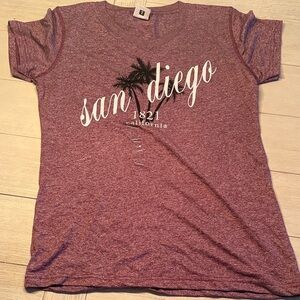 NWT San Diego Graphic T-Shirt Size Small Quick Dry Material